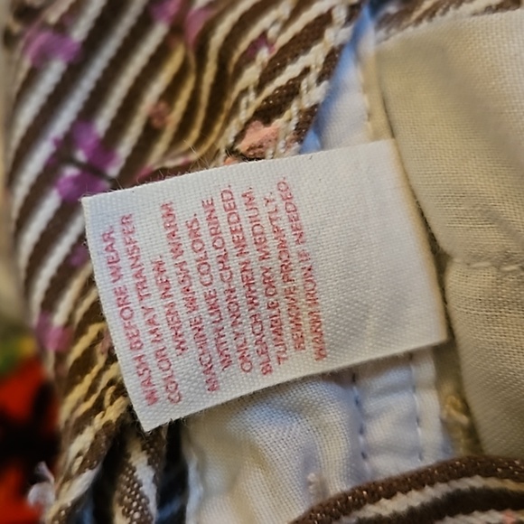 VTG OSHKOSH B'GOSH Striped Butterfly Denim Overalls - Picture 3 of 8